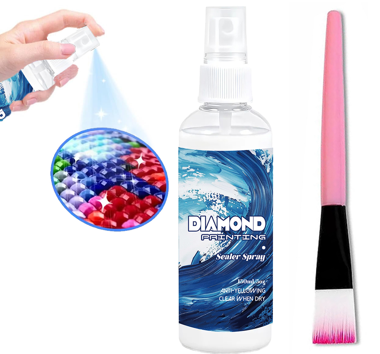 Art Craft Resin - Spray Selante para Pintura Diamante 150ml,