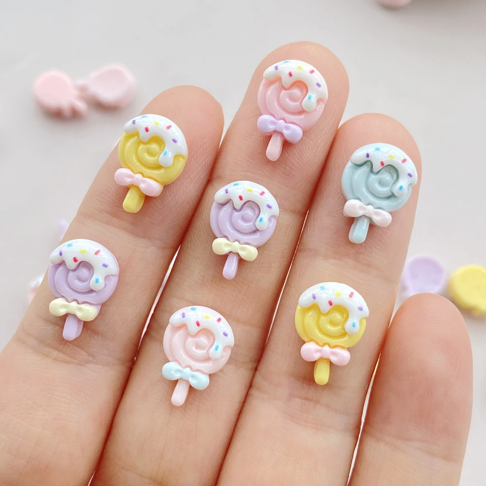 Art Craft Ice Cream - 30 pçs resina colorida 3d mini