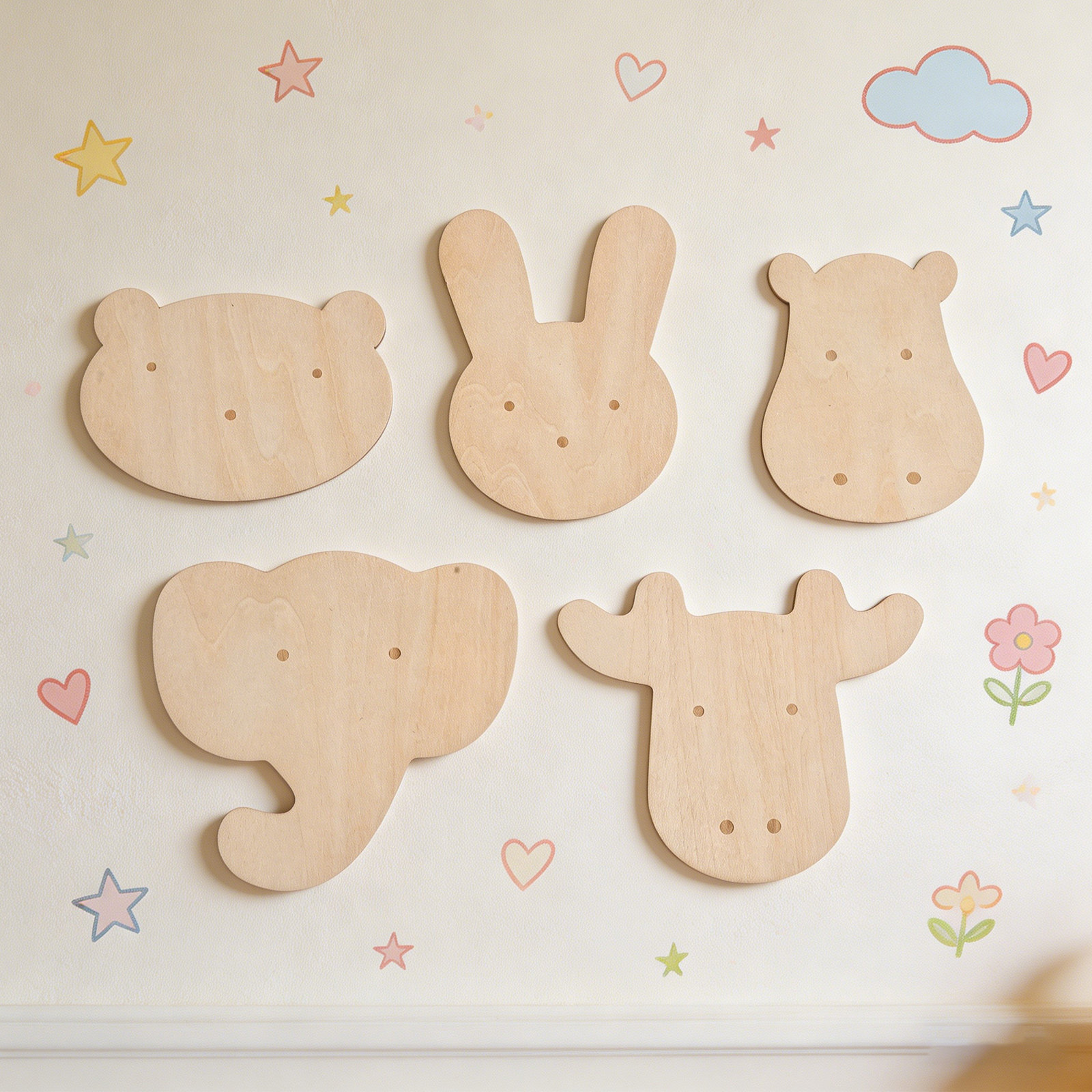Art And Craft For Nursery - 5 Peças de Adesivos de Parede