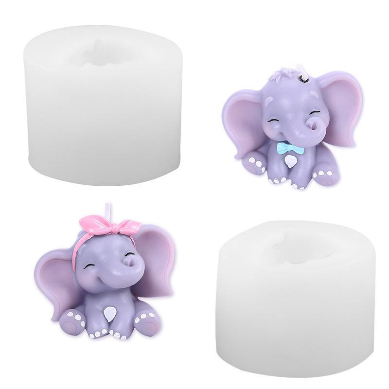 Art Craft Elephant - Molde de Silicone 3D de Elefante