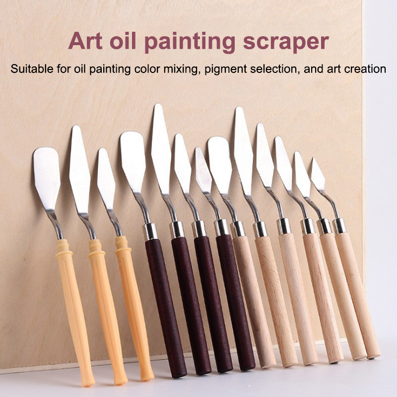 Painting Knife Palette - 【Happy】Conjunto de 7 Peças de Facas