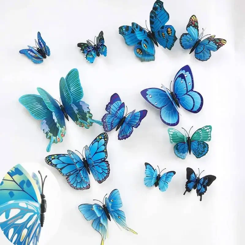 Art And Craft For Nursery - 12 Adesivos de Parede 3D Coloridos