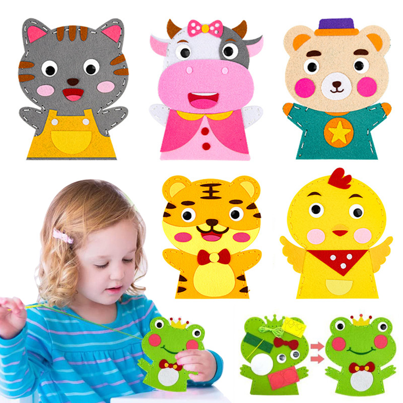 Art Craft 3 Year Old - Bonito dos desenhos animados animal fantoche