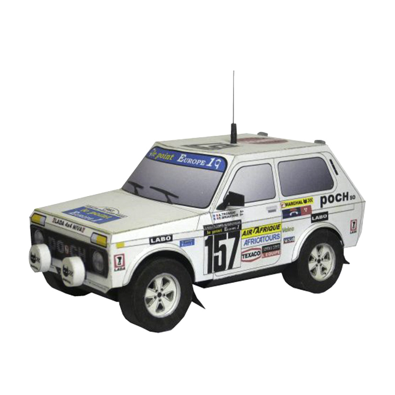 Art Craft With Cardboard - Lada niva 1983 carro de corrida