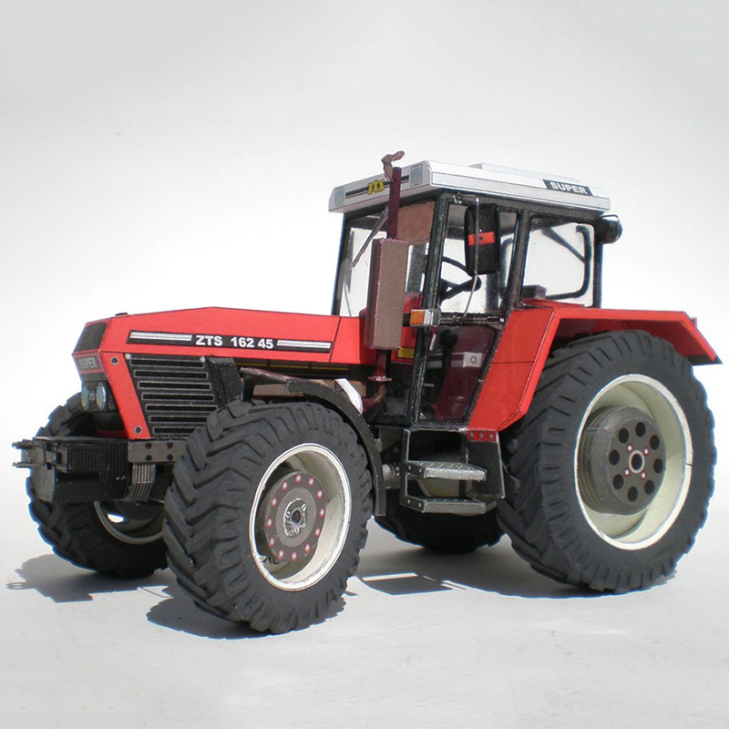Art Craft With Cardboard - Zetor 162 45 trator 1:32 checo