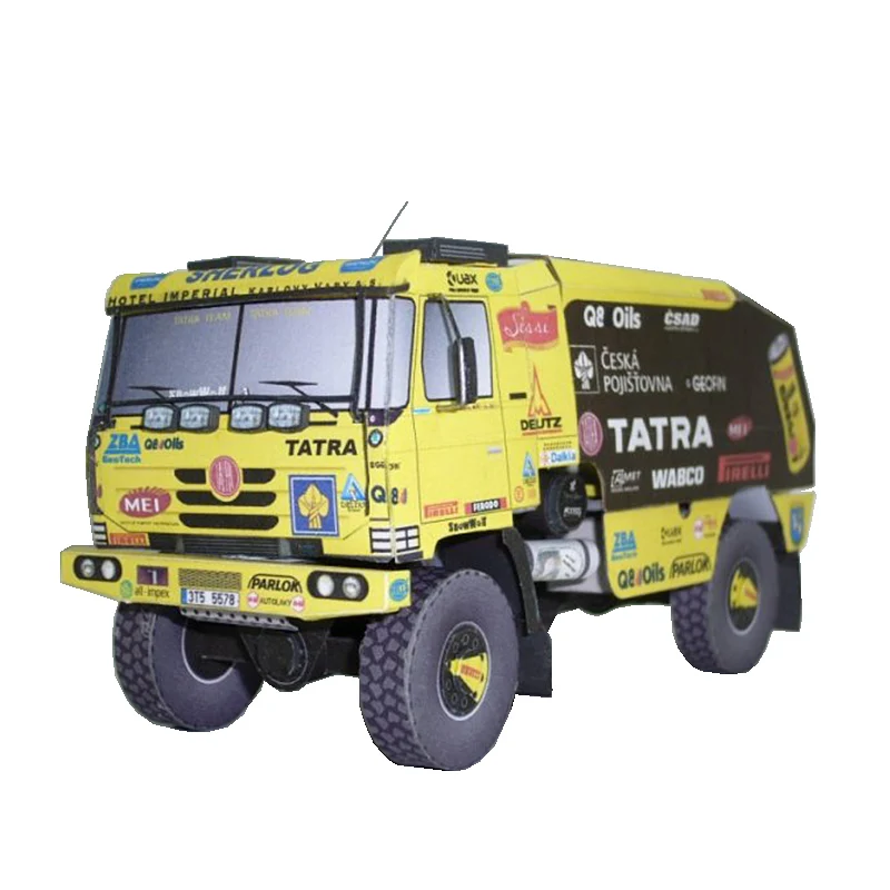 Art Craft With Cardboard - Tatra 815 2008 Caminhão 1:53 Dakar
