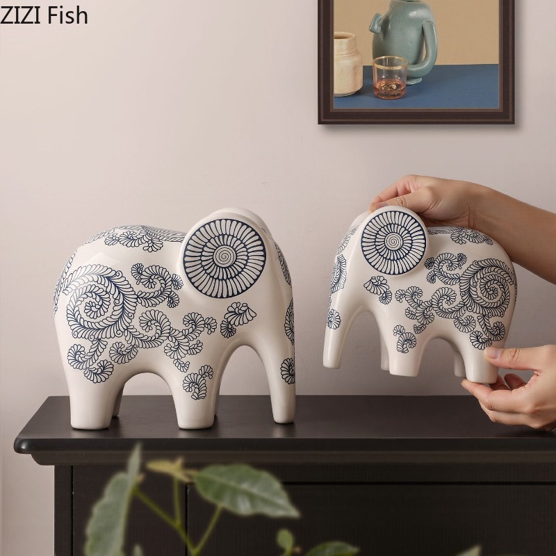 Art Craft Elephant - Novo Ornamento de Elefante em Cerâmica