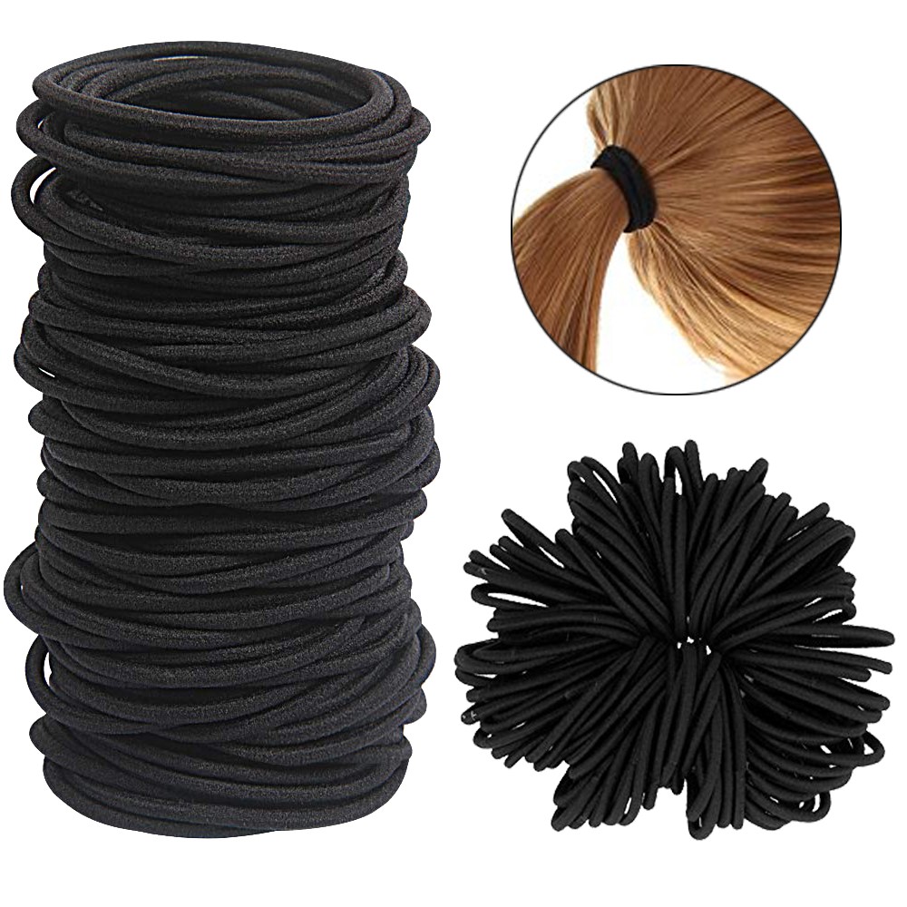 Art And Craft Hair - 10/30/50 pçs 4mm preto pequenos laços