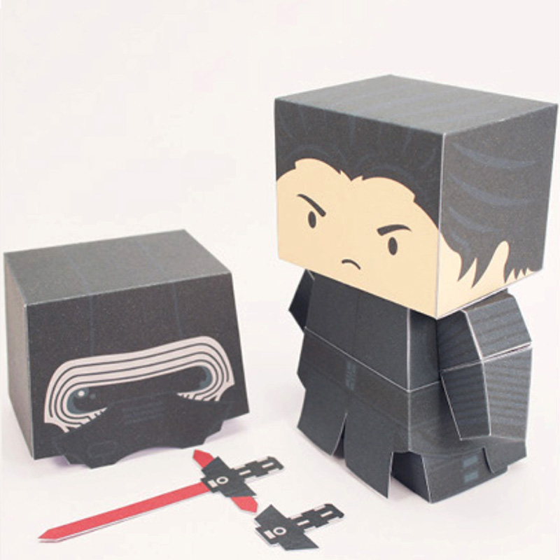 Art Craft With Cardboard - Escuro aprendiz modelo de papel mini