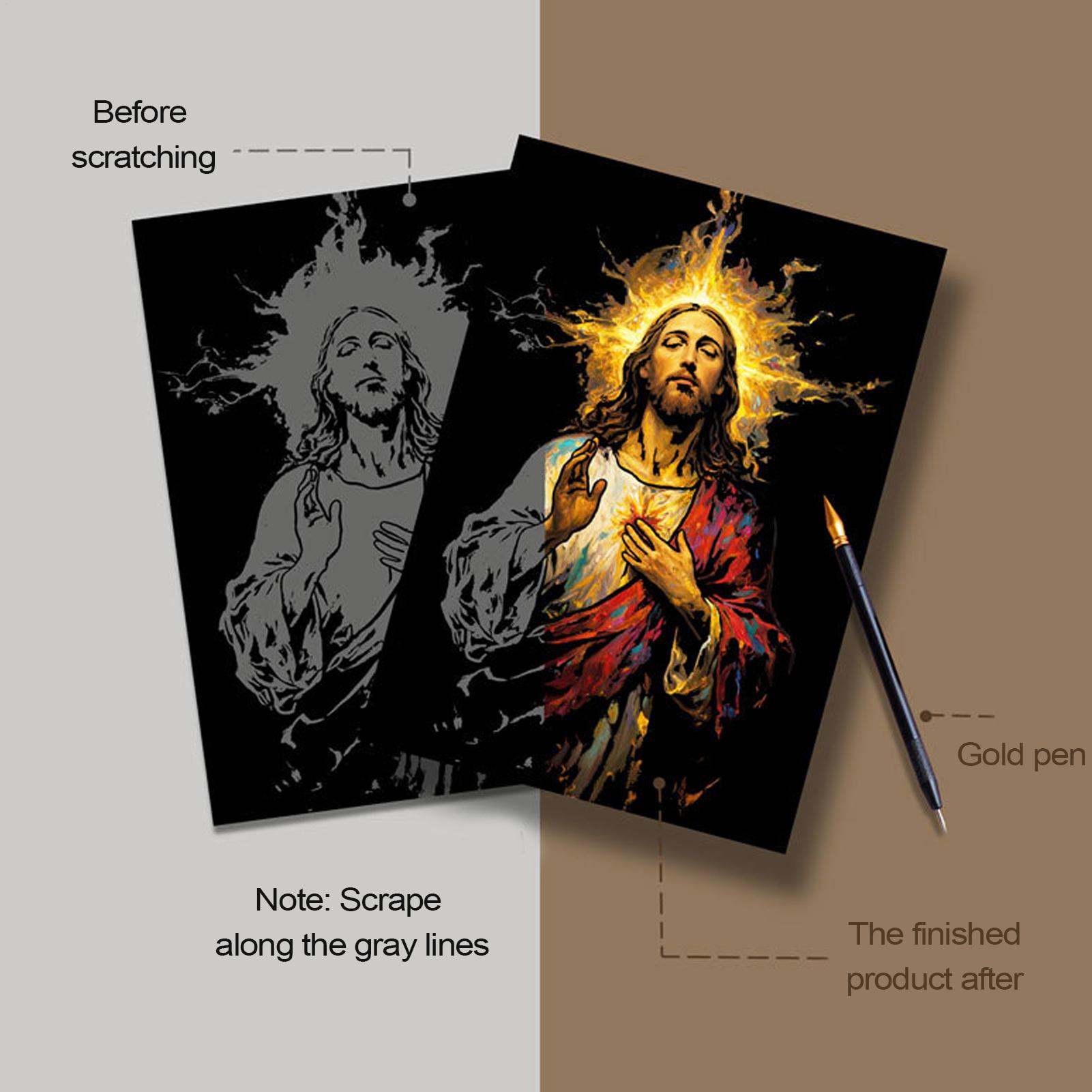 Livro de riscos jesus pintura  - Art Craft 3 Year Old avaliação e preço