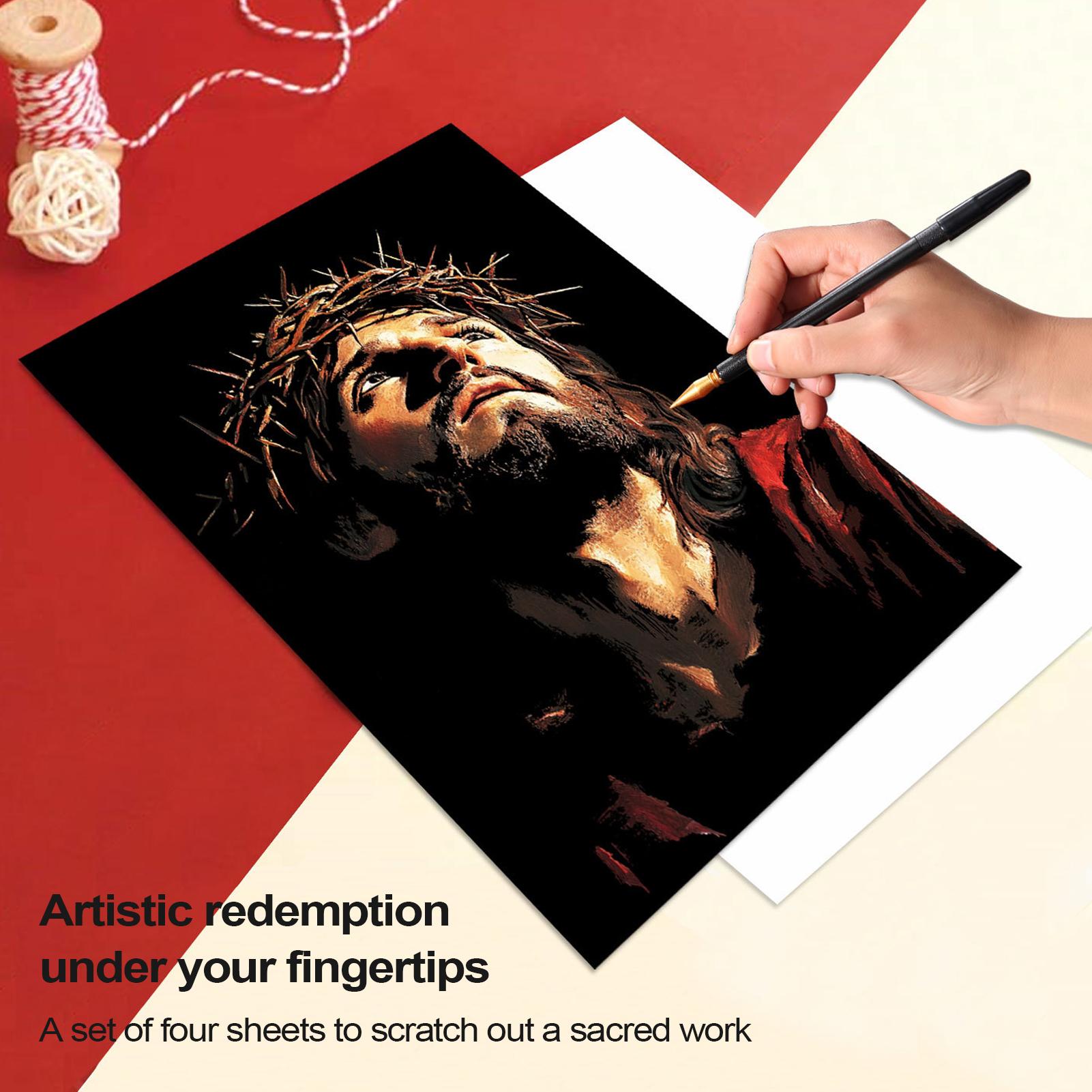 Livro de riscos jesus pintura  - Art Craft 3 Year Old avaliação e preço