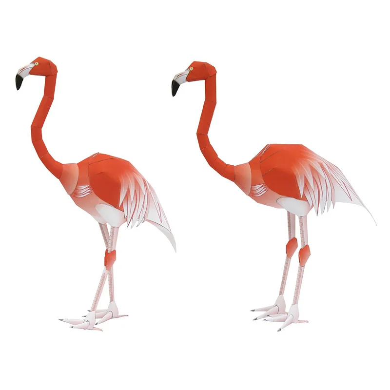 Flamingo caribe dobrável três  - Art Craft With Cardboard avaliação e preço