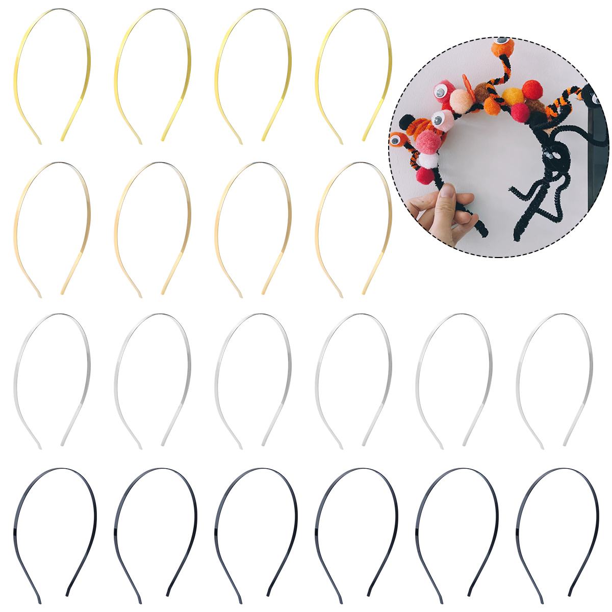 10 peças de tiara de metal de  - Art And Craft Hair avaliação e preço