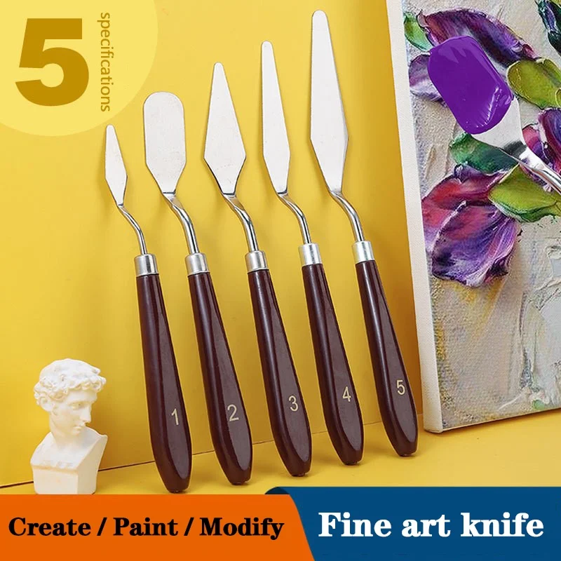 5/7 pçs conjunto arte pintura  - Painting Knife Palette avaliação e preço