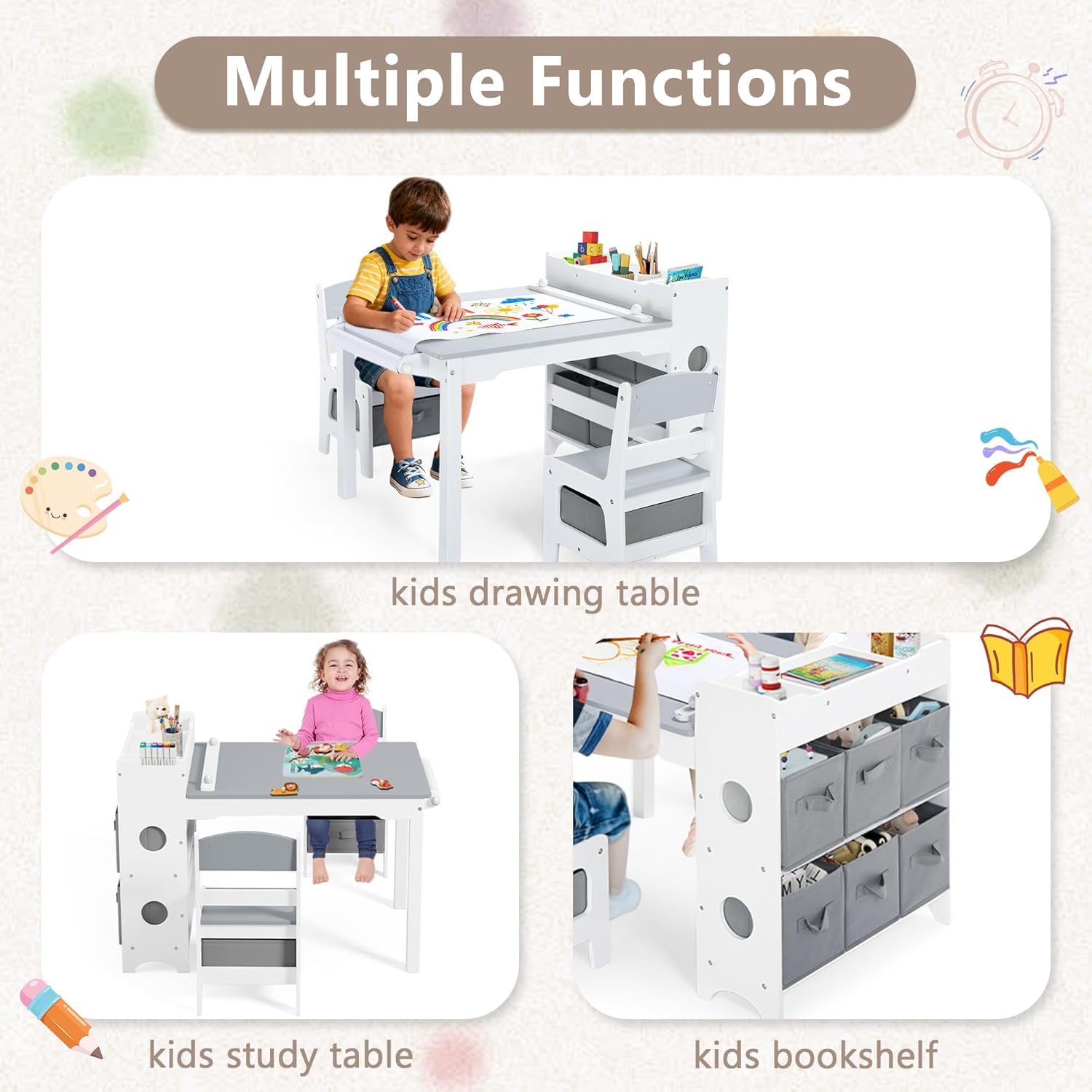 Conjunto de Mesa e Cadeira de  - Art And Craft For Nursery avaliação e preço