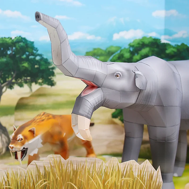Deinotherium elefante origami  - Art Craft With Cardboard avaliação e preço
