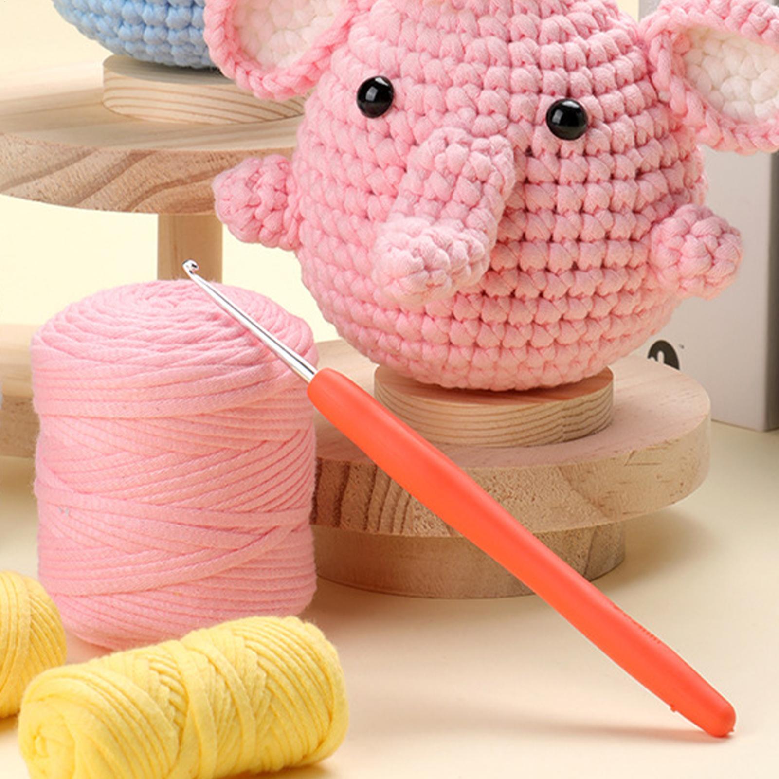 Kit inicial de crochê feito à  - Art Craft Elephant avaliação e preço
