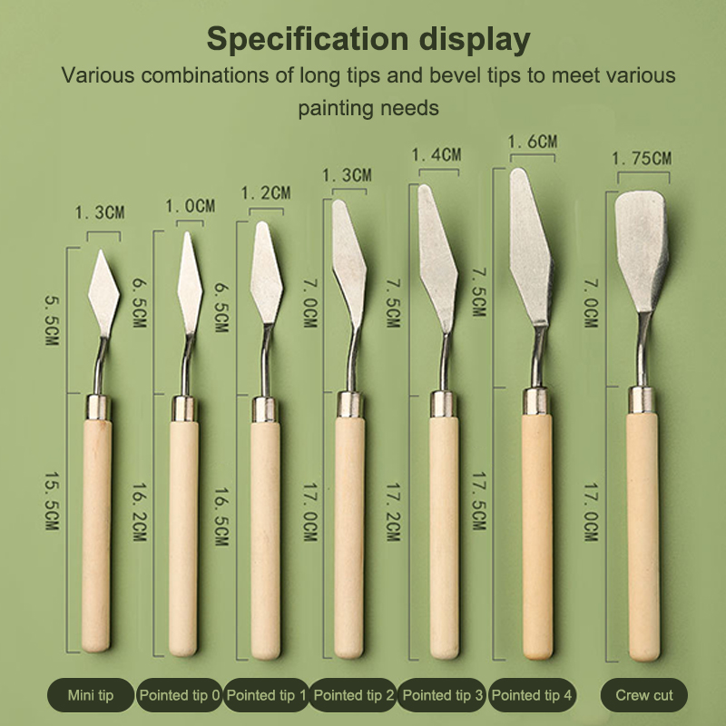 【Happy】Conjunto de 7 Peças de  - Painting Knife Palette avaliação e preço