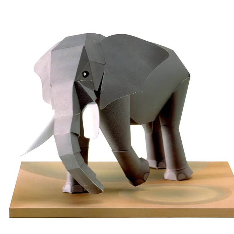 Elefante africano origami arte - Art Craft With Cardboard avaliação e preço