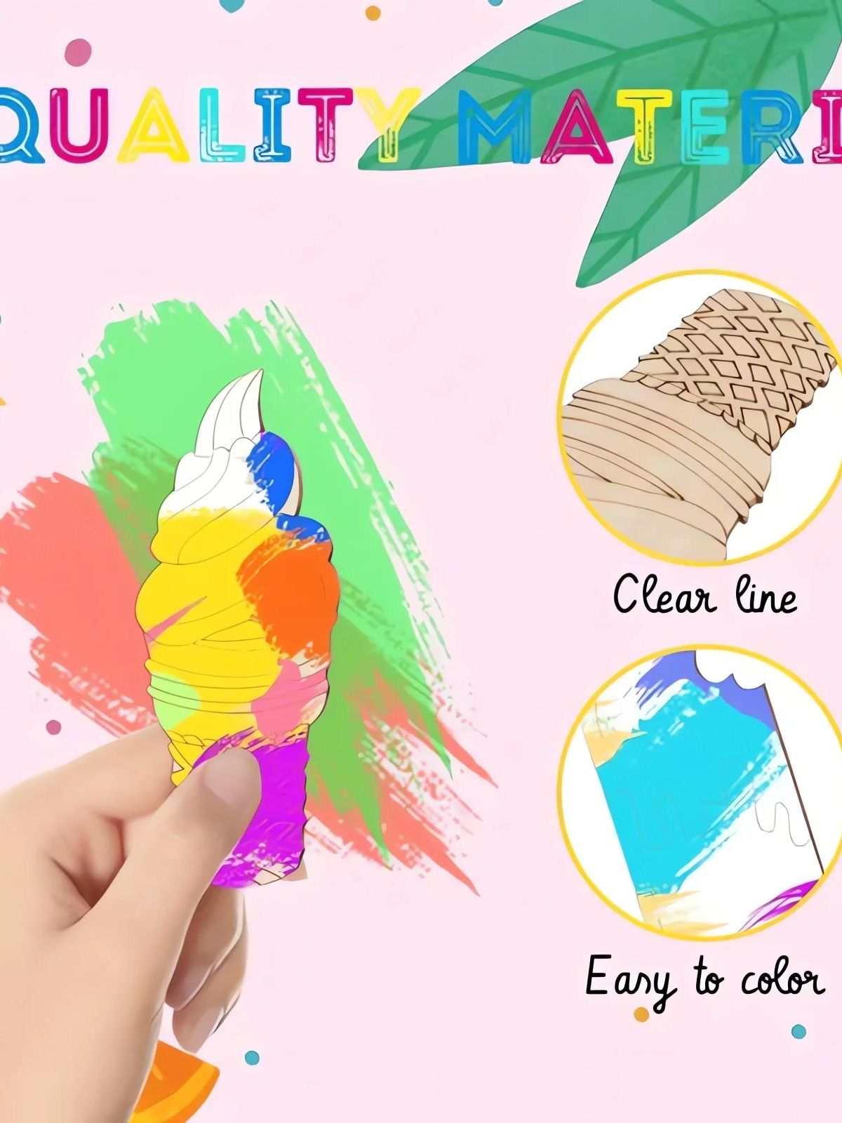 Madeira Sorvete Recortes para  - Art Craft Ice Cream avaliação e preço