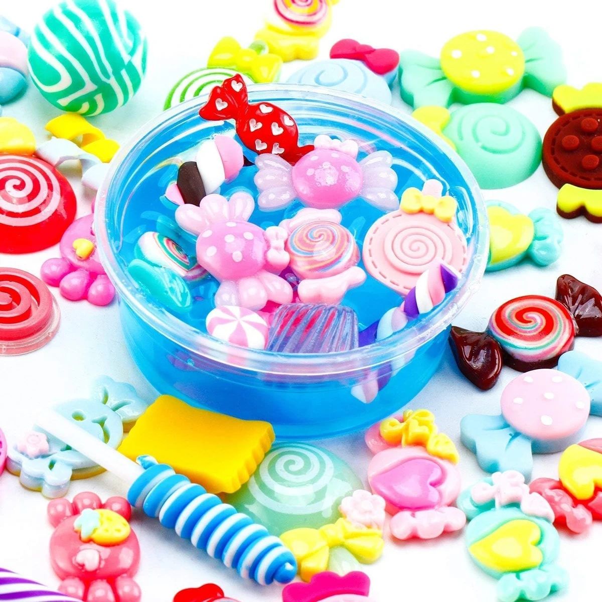 30 pçs aleatório doces slime e - Art Craft Resin avaliação e preço