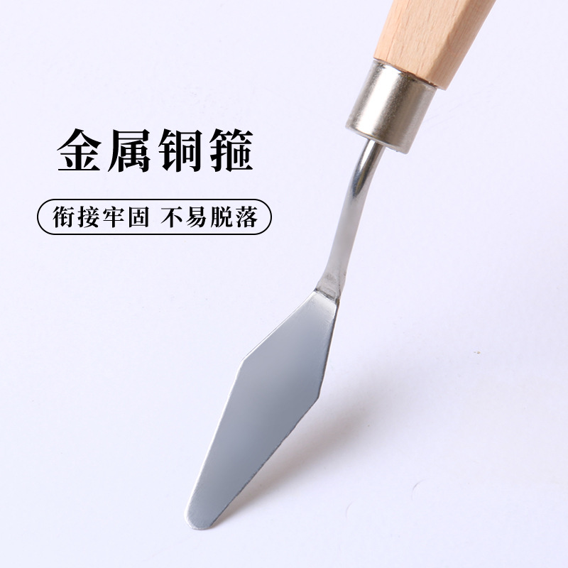 Espátula de madeira para pintu - Painting Knife Palette avaliação e preço